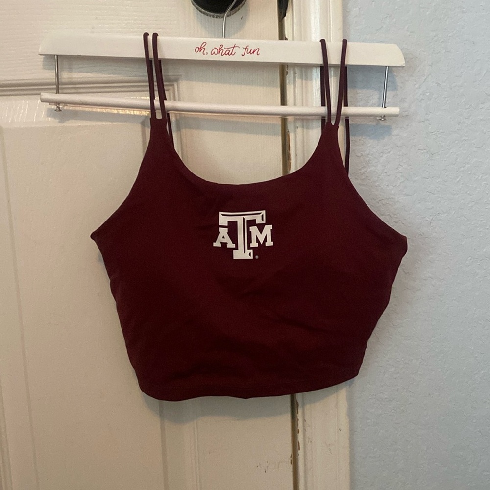 Maroon Texas A&M workout tank top! Perfect Condition. Size Small